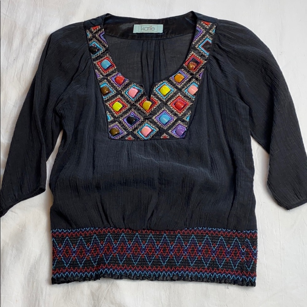 Boho beaded top